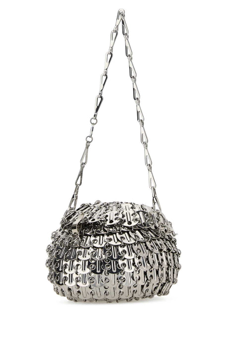 PACO RABANNE Mini Silver Metal Mesh Shoulder Handbag