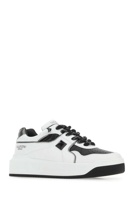 VALENTINO GARAVANI Two-tone Nappa Leather One Stud Sneaker for Men