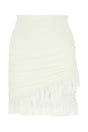 BALMAIN Chic White Mini Skirt for the Modern Woman