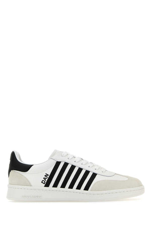 DSQUARED White Leather Boxer Sneakers