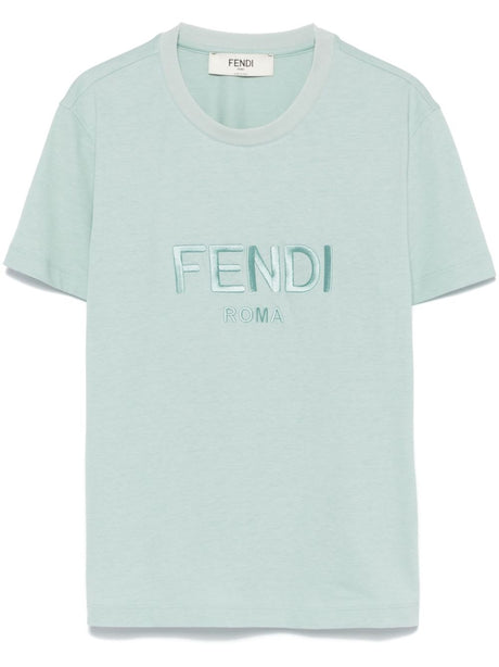 FENDI FENDI ROME COTTON T-SHIRT