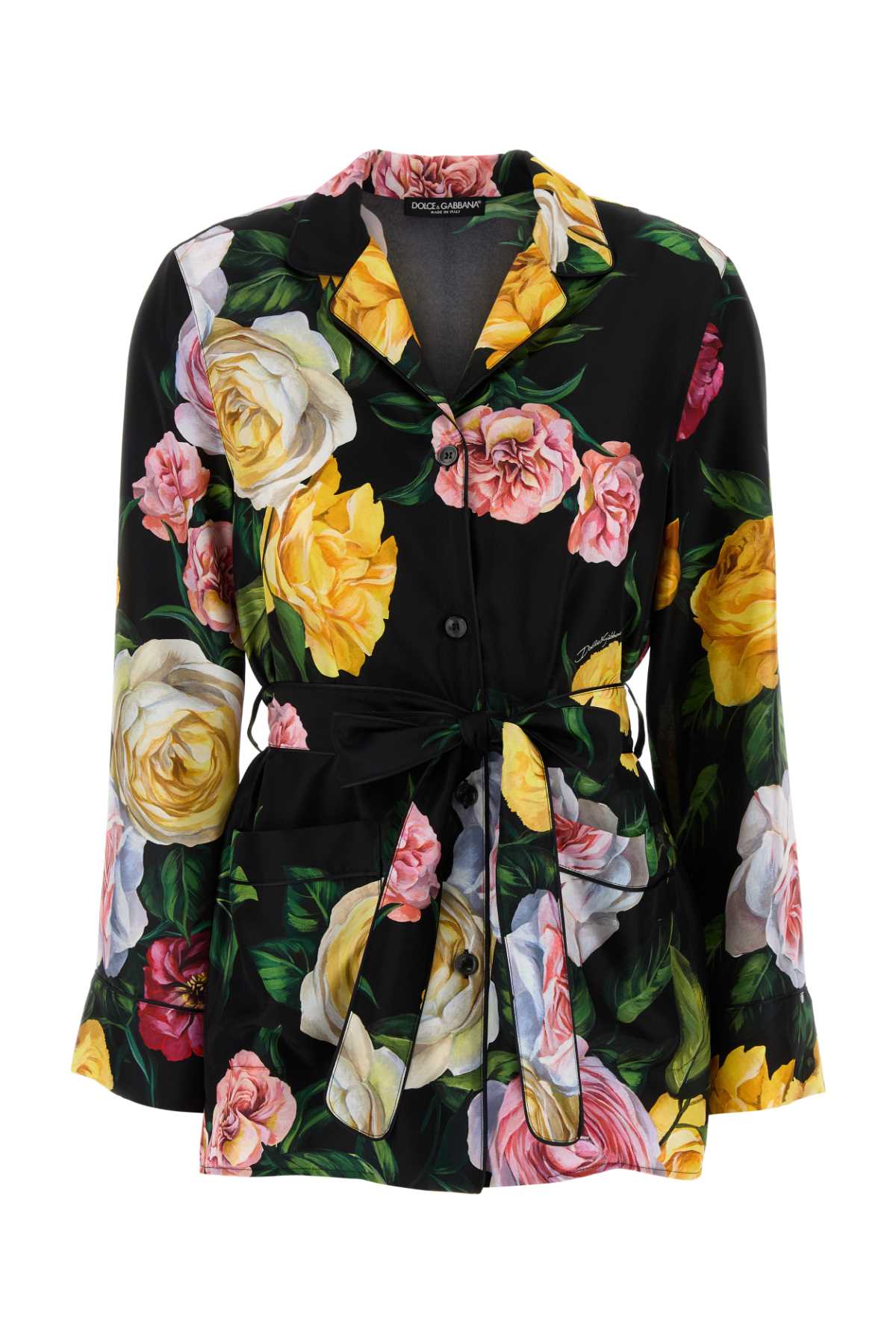 DOLCE & GABBANA Floral Satin Print Shirt for Women