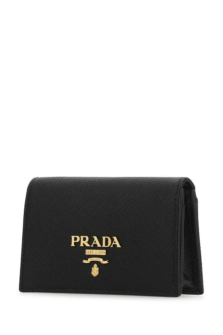 PRADA Mini Leather Card Holder - Slim Design