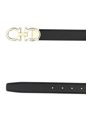 Ferragamo Reversible Gancini Hook Belt - 3.5 cm Width