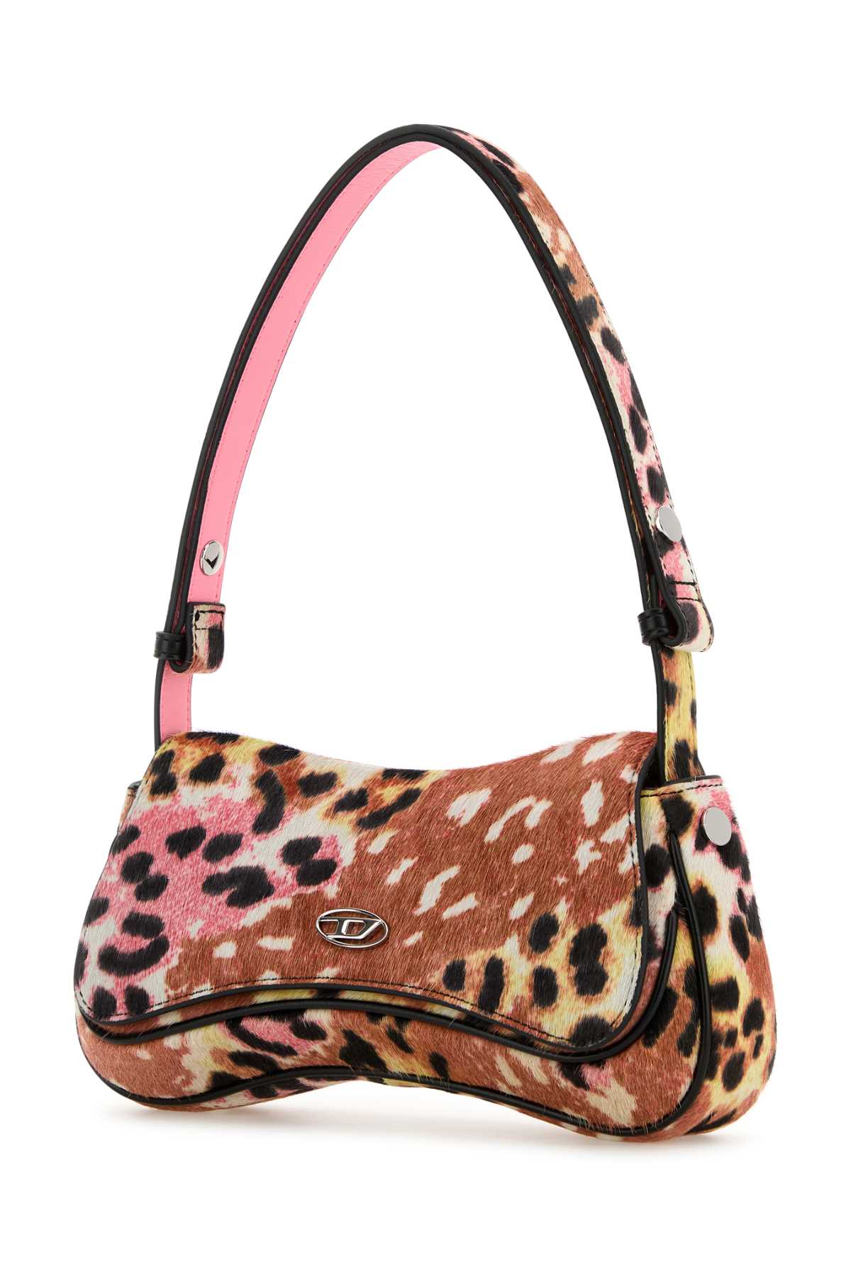 DIESEL Mini Printed Leather Hair Play Shoulder Handbag