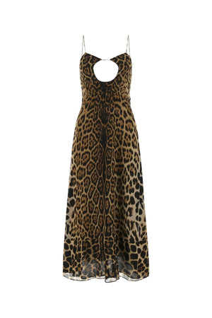 SAINT LAURENT Elegant Printed Crepe Dress for Women