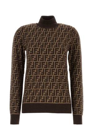 FENDI Embroidered Cotton Sweater for Women