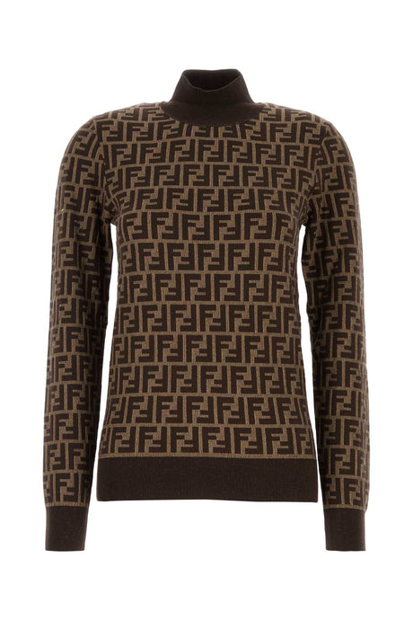 FENDI Embroidered Cotton Sweater for Women