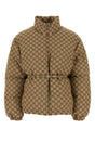 GUCCI Elegant GG Fabric Down Jacket for Women