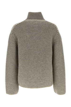 THE ROW Embroidered Alpaca Striped Sweater for Men