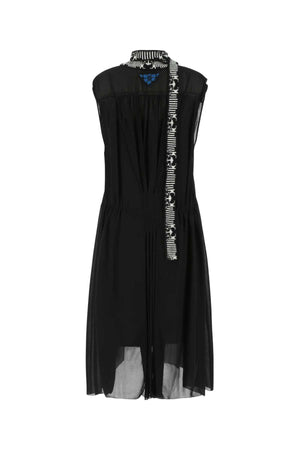 PRADA Elegant Black Viscose Dress