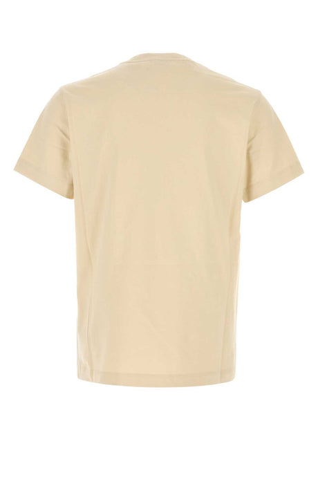 BURBERRY Beige Cotton T-Shirt for Men - Summer Collection