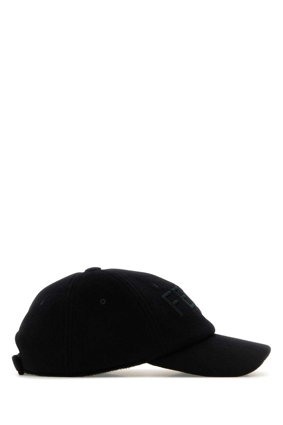 FENDI Sophisticated Wool Blend Baseball Cap for Men