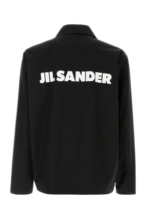 JIL SANDER Classic Black Poplin Jacket for Men