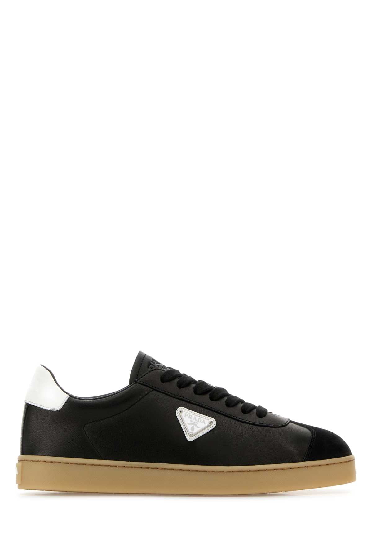 PRADA Men's Premium Nappa Leather Sneakers