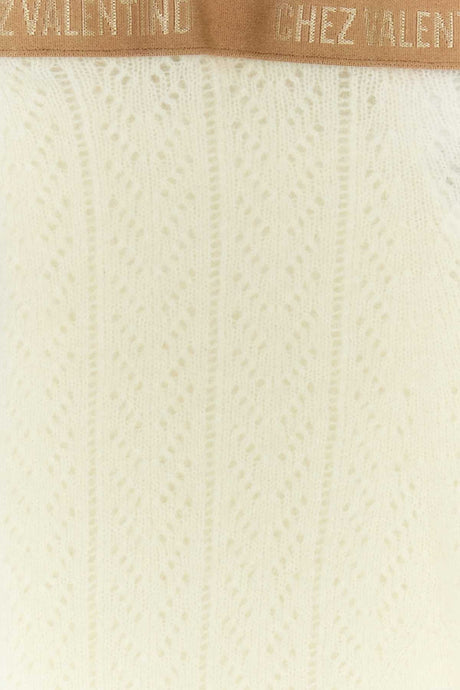 VALENTINO GARAVANI Ivory Stretch Mohair Blend Collant for Women