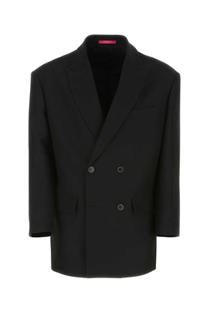 VALENTINO GARAVANI Classic Black Wool Blend Blazer