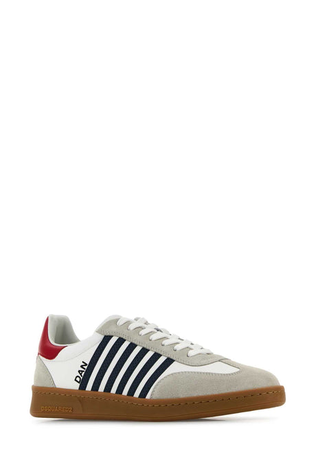 DSQUARED White Leather Boxer Sneakers