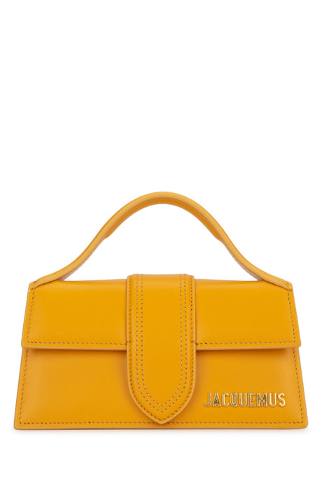 JACQUEMUS Mini Leather Handbag in Dark Orange