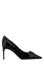 DOLCE & GABBANA Chic Black Leather Lollo Pumps with 6cm Heel Height