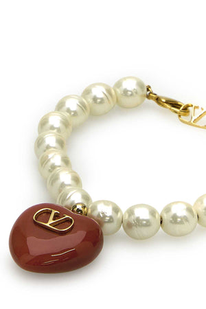 VALENTINO GARAVANI Mini Pearl Coeur Royal Bracelet