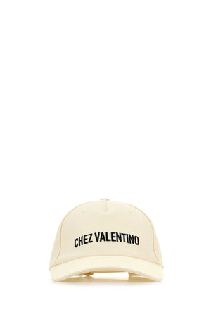 VALENTINO GARAVANI Ivory Cotton Baseball Cap for Men