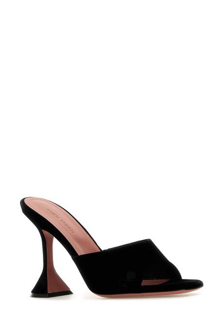 AMINA MUADDI Chic Velvet Lupita Flat - 9.5 cm Elevation