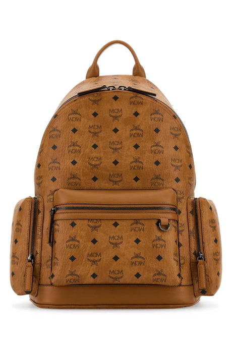 MCM Stylish Printed Canvas Backpack - 36 cm x 41 cm x 14 cm