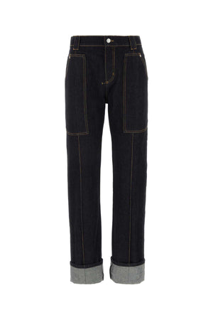 ALEXANDER MCQUEEN Dark Blue Denim Jeans for Women