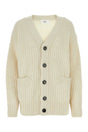 AMI Ivory Alpaca Blend Cardigan - Women's Mini Style