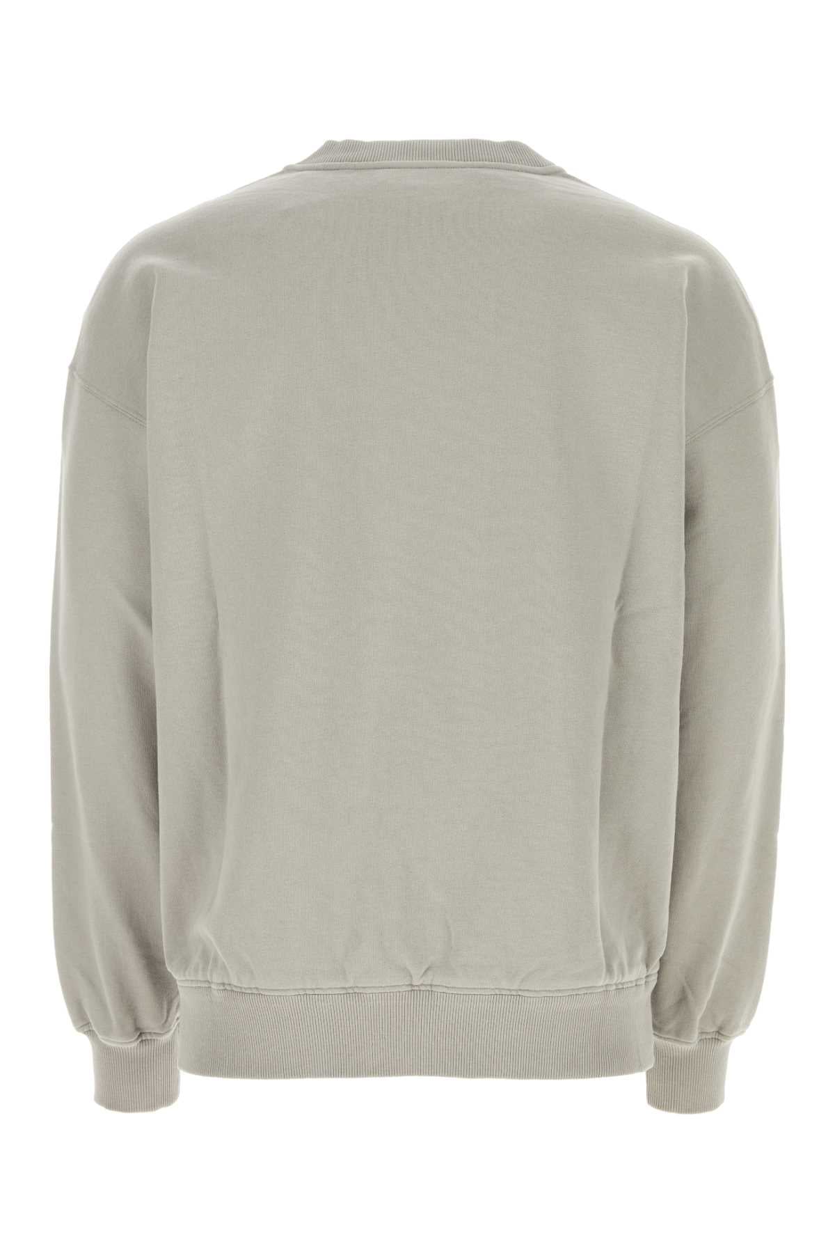 DOLCE & GABBANA Light Grey Cotton Sweatshirt for Men