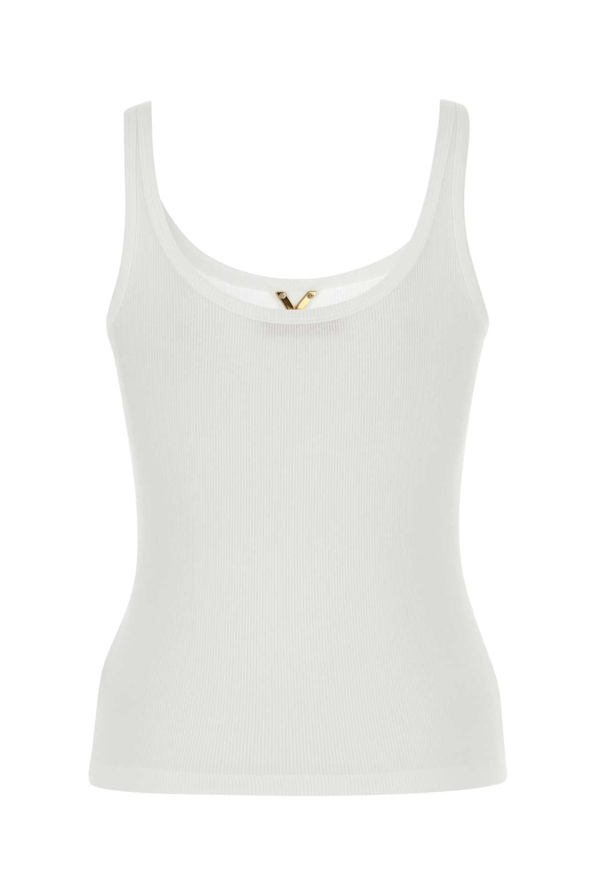 VALENTINO GARAVANI Stretch Cotton Tank Top for Women