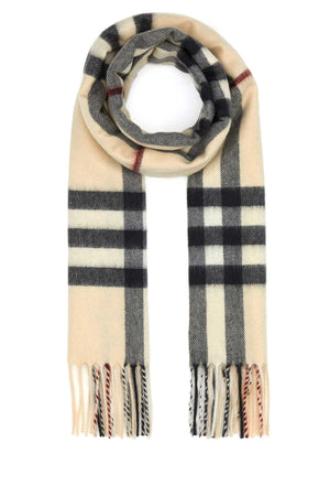 BURBERRY Embroidered Cashmere Scarf - 168 cm x 30 cm