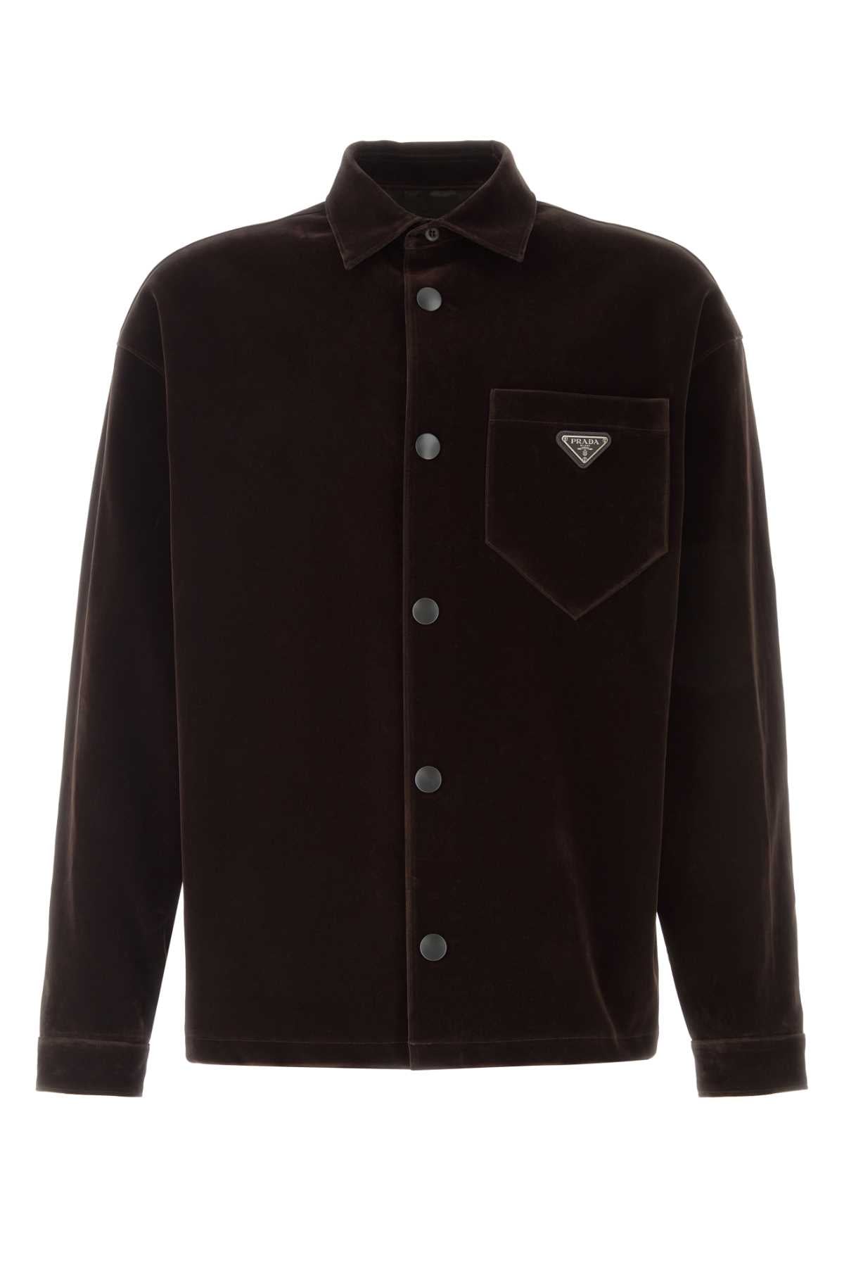 PRADA Luxurious Velvet Shirt for Men