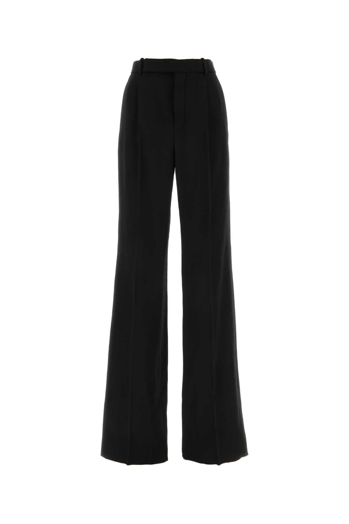 SAINT LAURENT Wide-Leg Wool Pants for Women