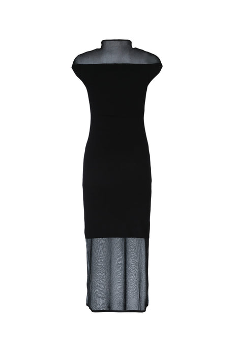 CALVIN KLEIN Sheer Viscose Knit Midi Dress for Women