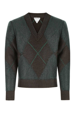 BOTTEGA VENETA Embroidered Wool Blend Sweater for Men - Cozy Chic Layering