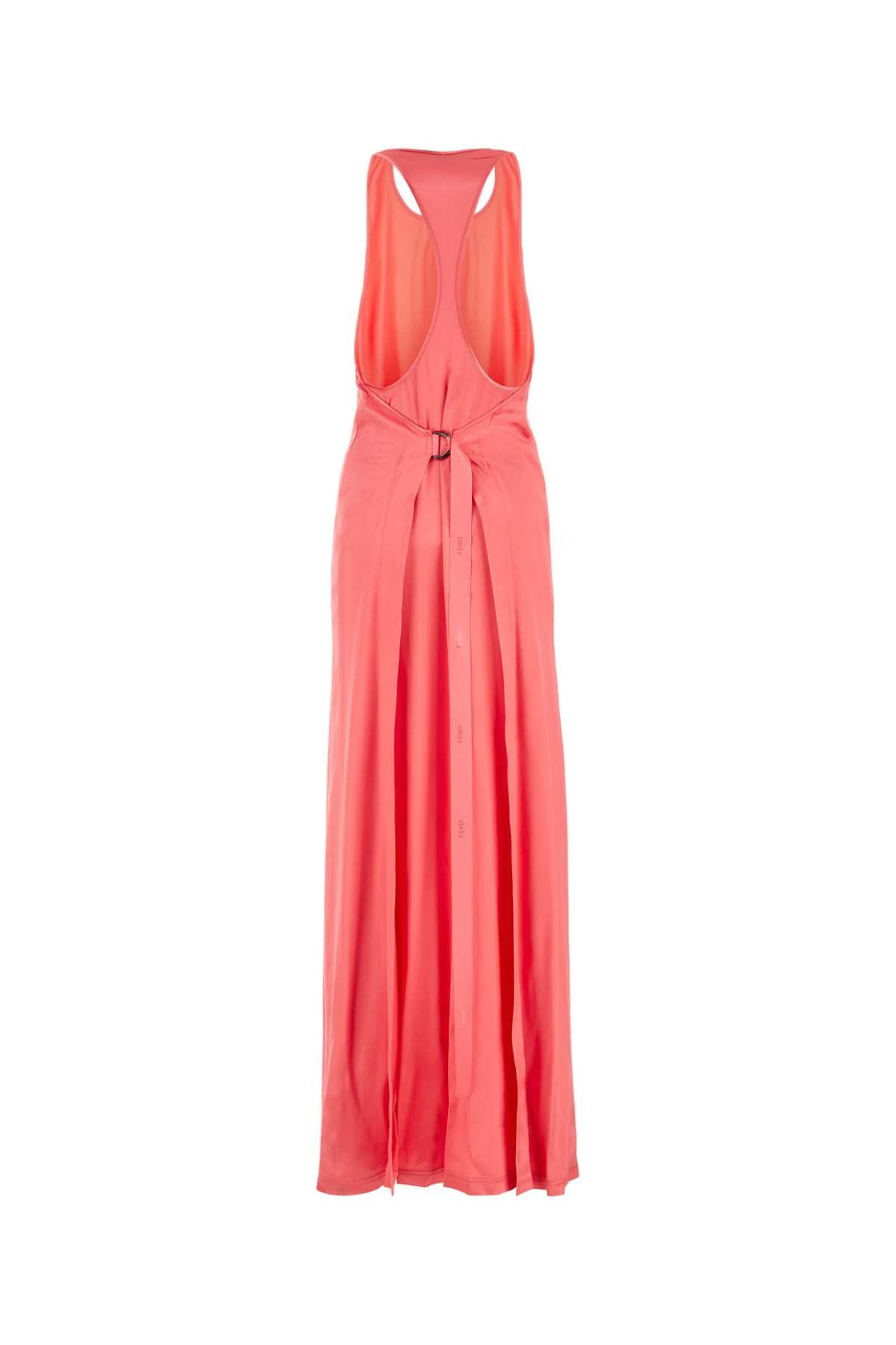 FENDI Satin Long Dress for Women - Flawless Elegance