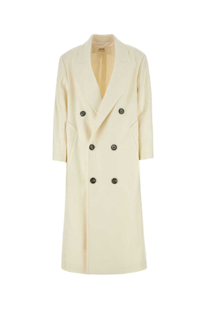 AMI Ivory Wool Blend Oversized Jacket