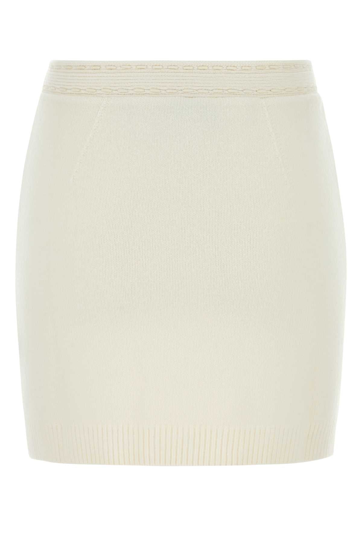 FENDI Chic Cashmere Blend Mini Skirt for Women