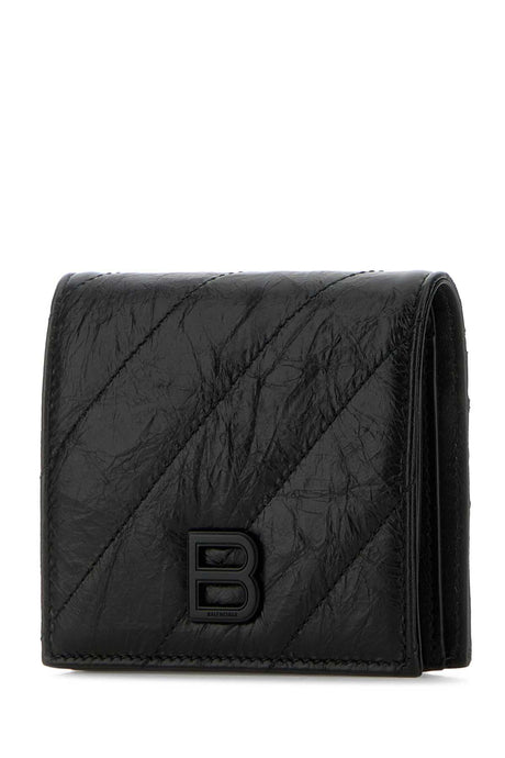 BALENCIAGA Mini Black Leather Wallet