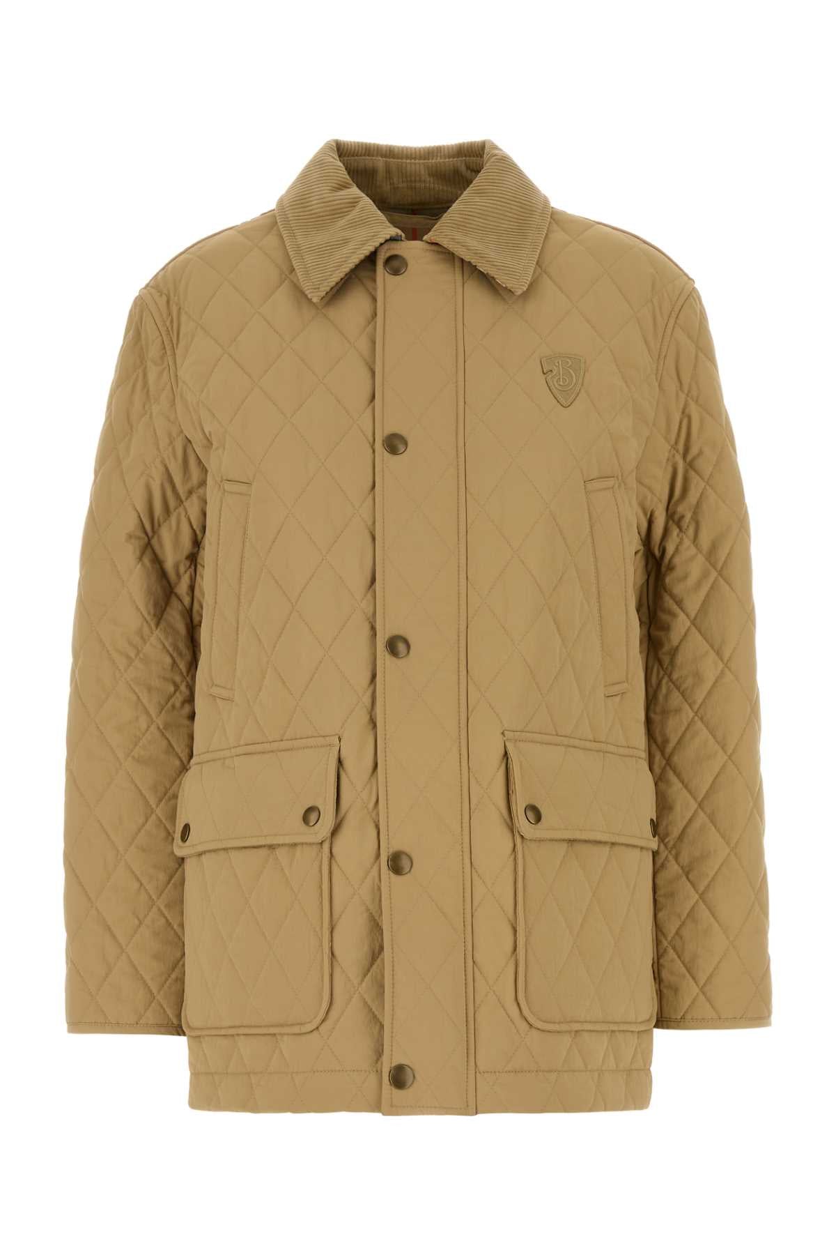 BURBERRY Lightweight Beige Nylon Jacket for Women