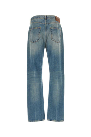 ALEXANDER MCQUEEN Light Blue Denim Jeans for Men - 25S Collection