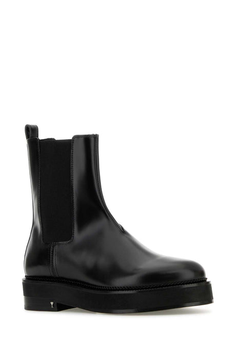 AMI Unisex Leather Ankle Boots