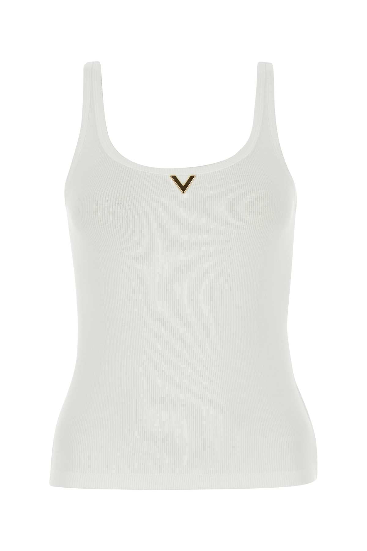 VALENTINO GARAVANI Stretch Cotton Tank Top for Women