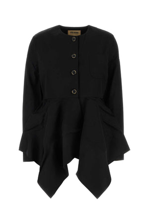 UMA WANG Chic Black Viscose Blend Koney Jacket for Women