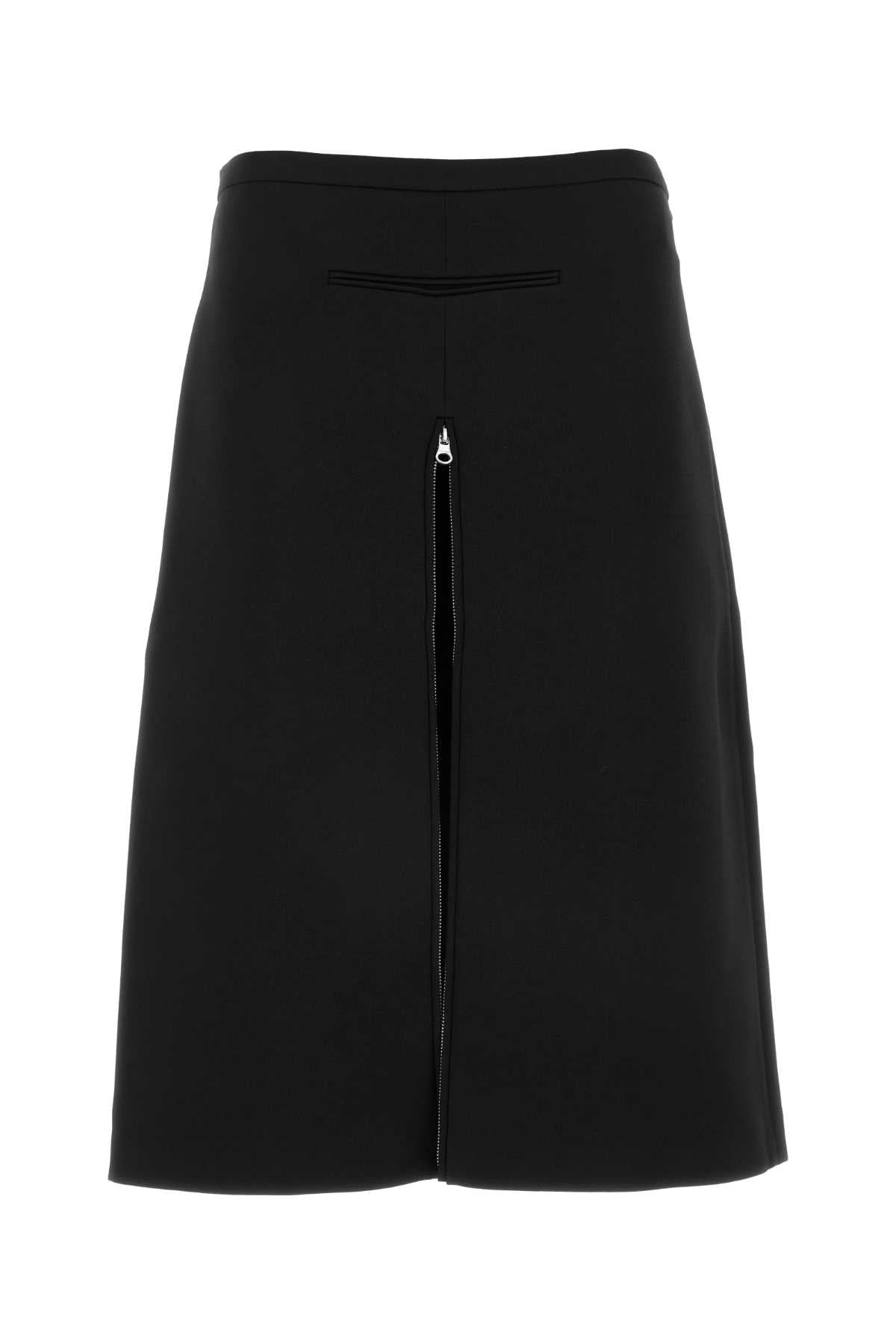 COURREGES Chic Black Twill Mini Skirt for Women