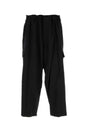 YOHJI YAMAMOTO Modern Black Wool Trousers for Men