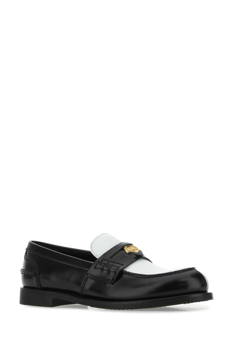 MIU MIU Two-tone Leather Loafers for Women