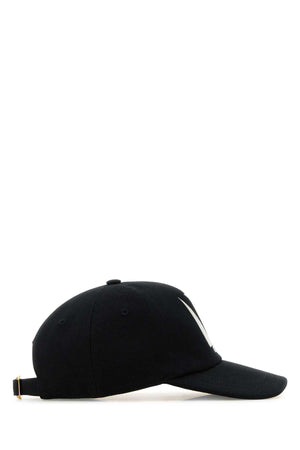 VALENTINO GARAVANI Classic Black Cotton Baseball Cap for Men